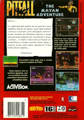 Pitfall - The Mayan Adventure (Europe) box cover back